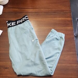Nike Kids Teal Joggers with Black Waistband
